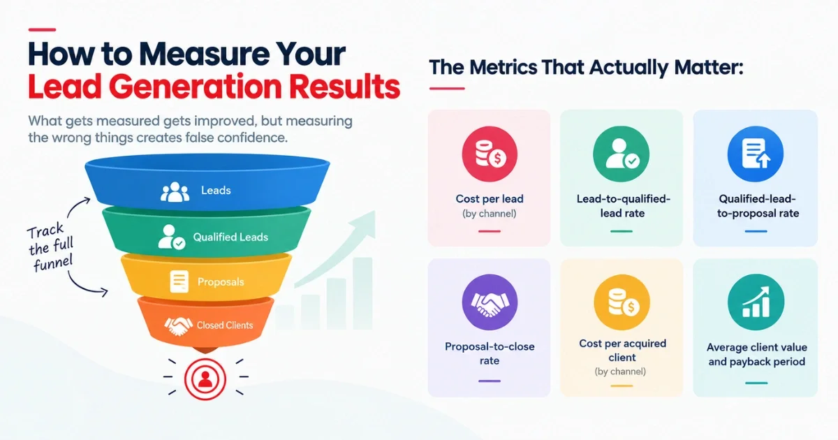 measure lead generation results.webp